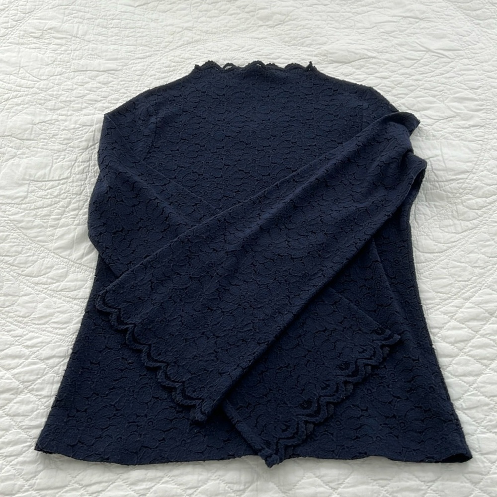 Banana Republic Mock neck lace top